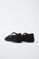 LEATHER BALLET FLATS