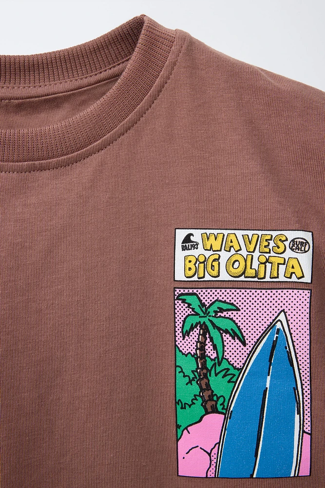 T-SHIRT IMPRIMÉ SURF