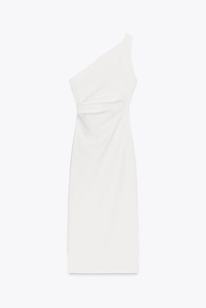 ASYMMETRIC MIDI DRESS
