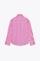 STRIPED LINEN BLEND SHIRT