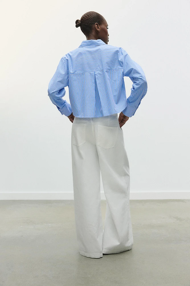 POPLIN CROPPED TOP