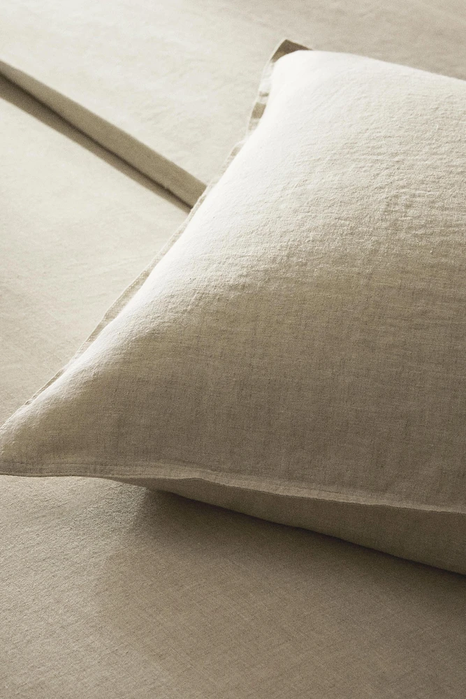 Washed linen pillowcase (160 GSM)