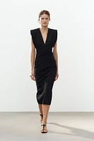 ROBE MI-LONGUE À ÉPAULETTES COLLECTION ZW