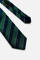 100% SILK STRIPED TIE