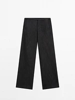 Mid-rise straight-leg comfort jeans