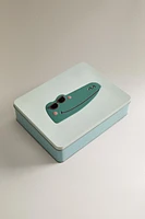 METAL CROCODILE STORAGE BOX