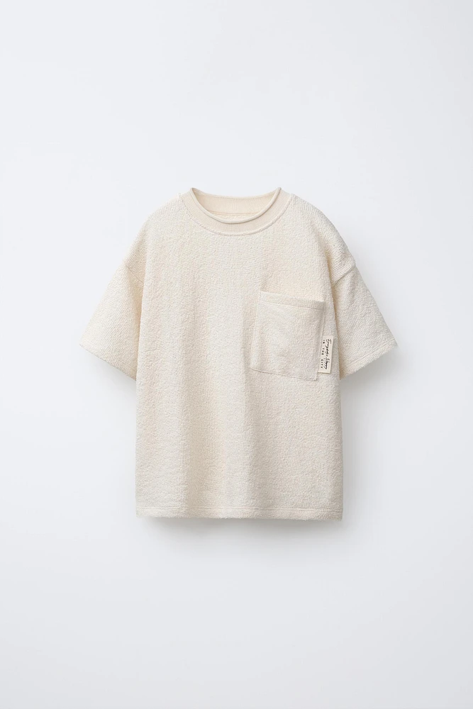 FRENCH TERRY T-SHIRT WITH POCKET