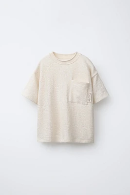 FRENCH TERRY T-SHIRT WITH POCKET