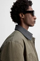 WASHED CONTRAST JACKET