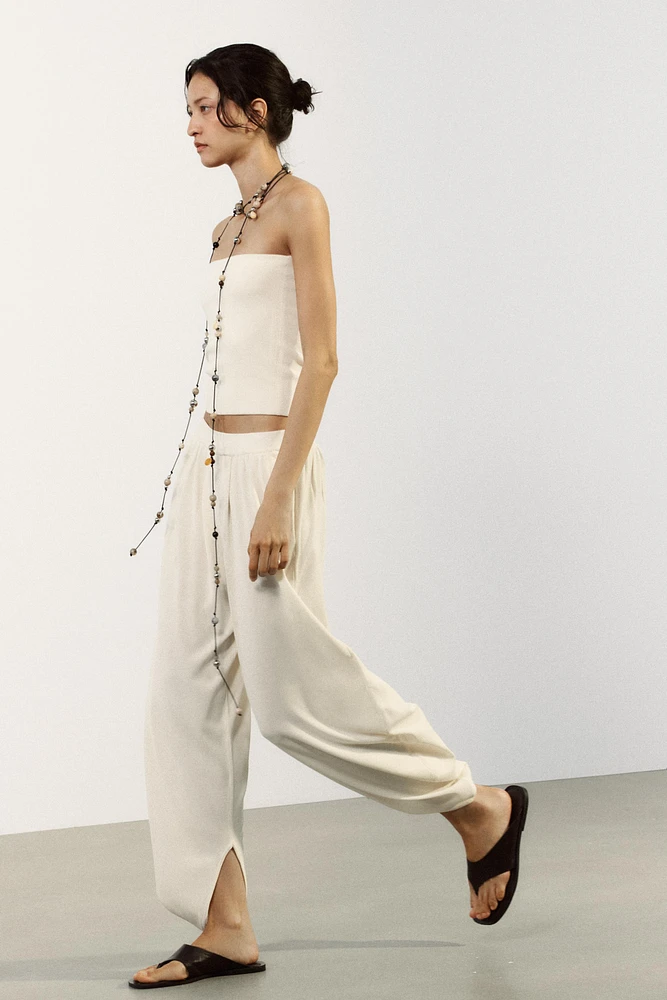 PANTALON EN MAILLE BOUFFANT