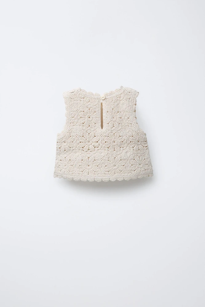 CROCHET KNIT TOP
