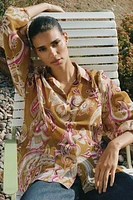 SEMI-SHEER PRINTED SHIRT