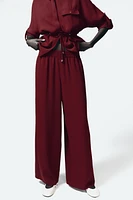 CREPE WIDE LEG PANTS
