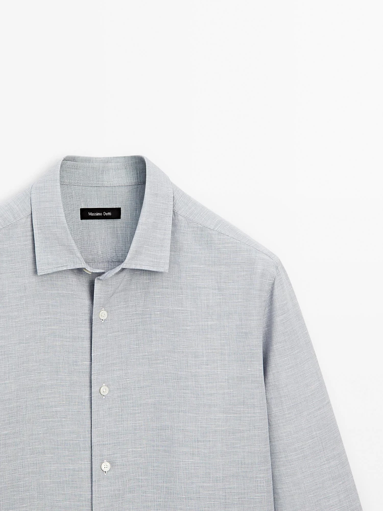 Chemise regular fit chinée