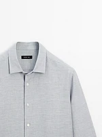 Chemise regular fit chinée