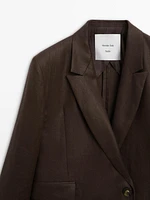 Blazer croisé 100 % lin