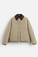 MIXED COLLAR JACKET