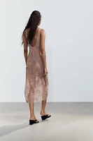 BEADED MIDI DRESS