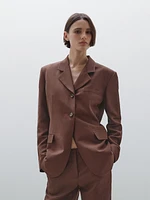 Blazer fluide lin