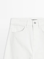 Jean barrel en coton mélangé
