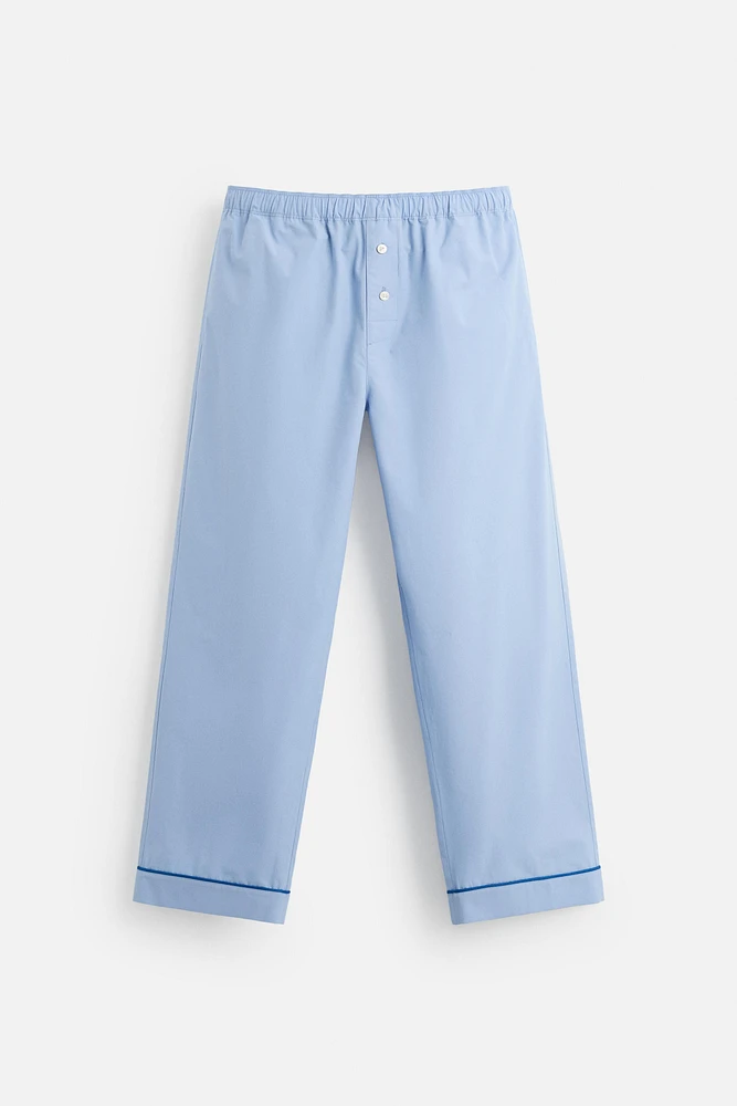 PANTALON DE PYJAMA CONTRASTÉ