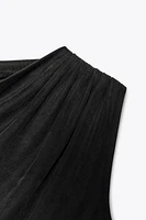 FLOWY RUCHED TOP