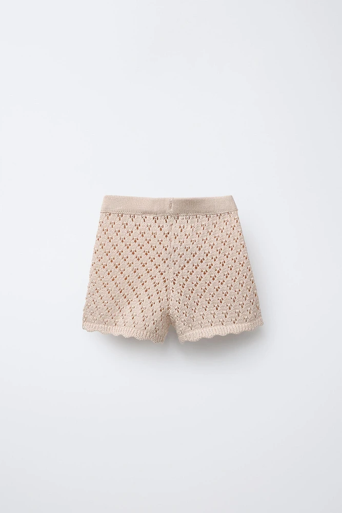 SHORT EN MAILLE