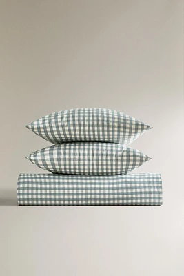 HOUSSE DE COUETTE CARREAUX