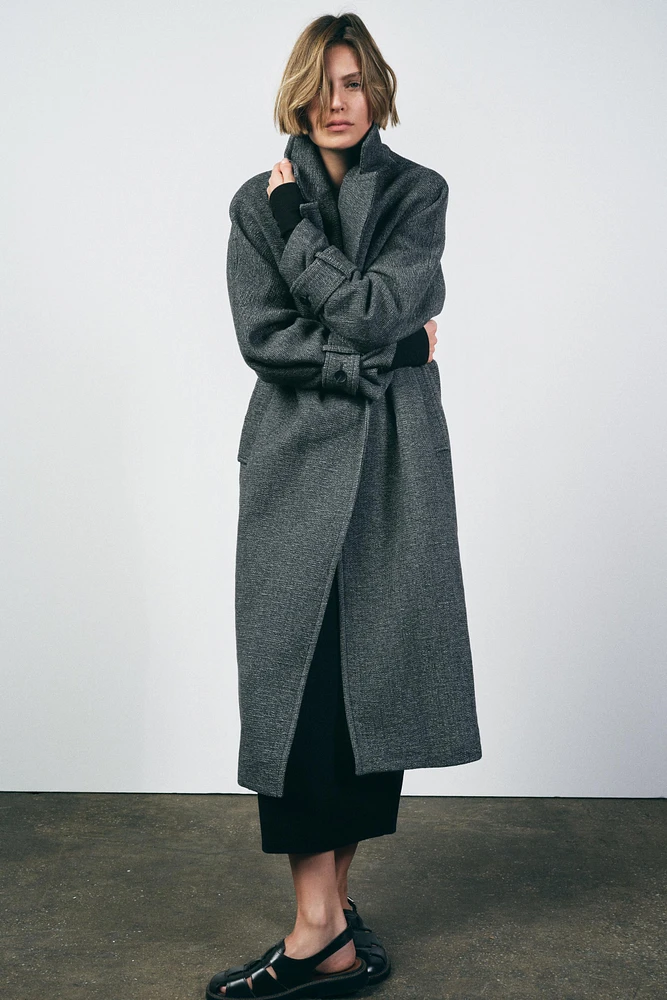 MANTEAU EN MÉLANGE DE LAINE ZW COLLECTION
