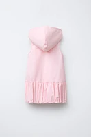 BALLOON HOODED DRESS
