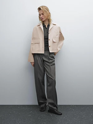 Water-repellent cape jacket