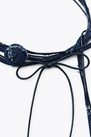 LOT DE 2 CHOKERS À FLEUR