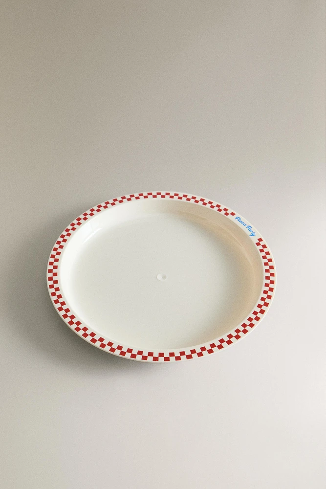 CHILDREN'S DINNER PLATE WITH A CONTRAST EDGE
