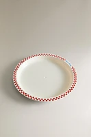 CHILDREN'S DINNER PLATE WITH A CONTRAST EDGE
