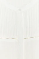 LACE INSERT RUFFLE BLOUSE
