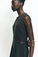 SOFT BUCKLE MINI DRESS