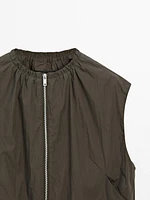 Gilet froncé