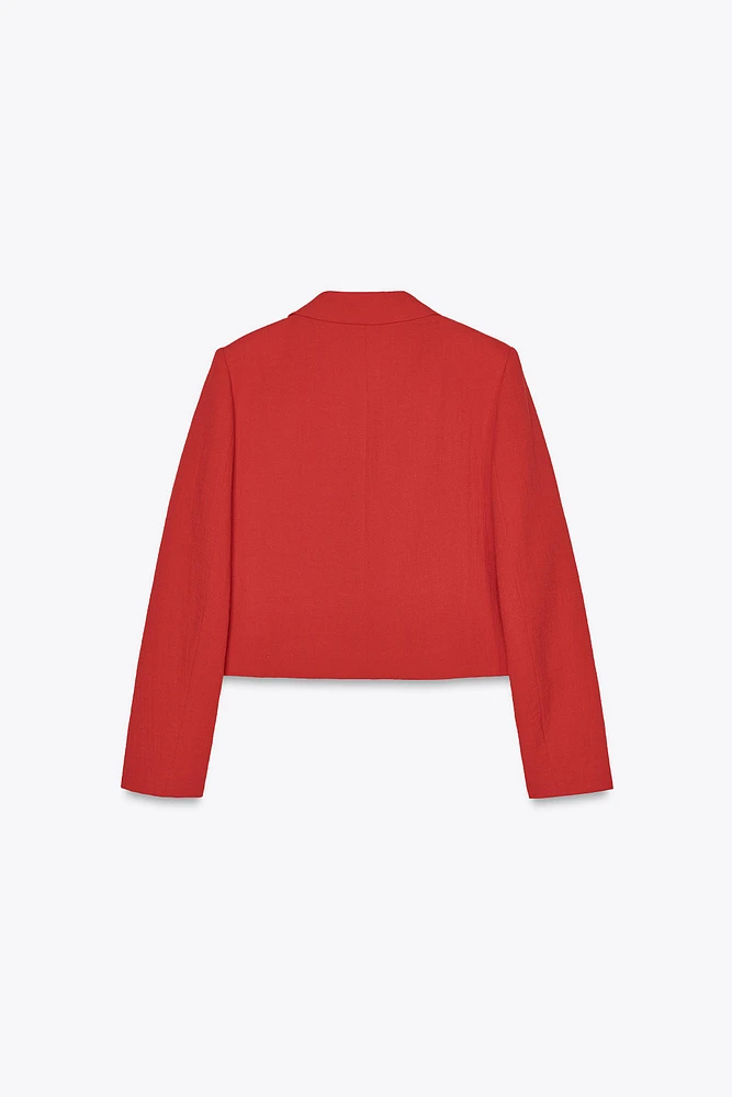 BLAZER WITH SHOULDER PADS