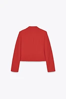 BLAZER WITH SHOULDER PADS