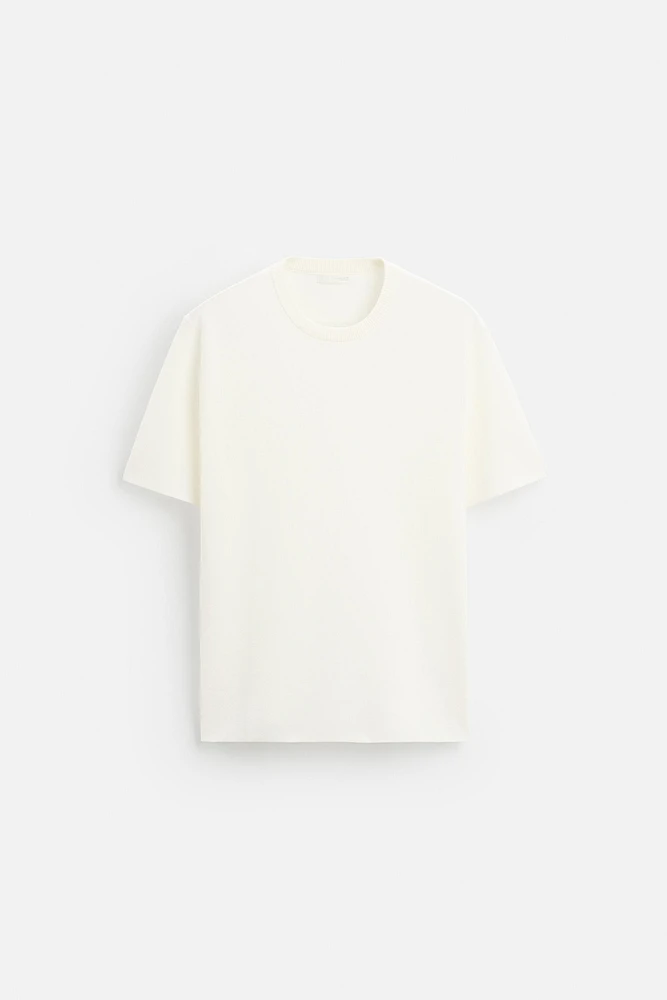 T-SHIRT EN MAILLE RELAXED FIT