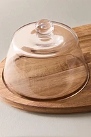 WOODEN TRAY WITH A DOME