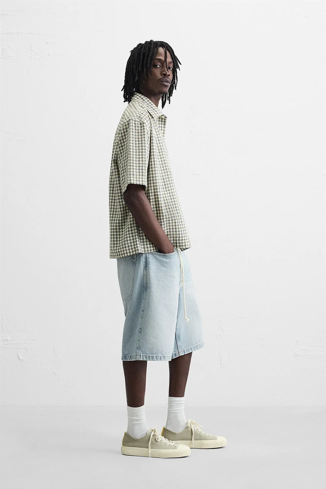 BERMUDA DENIM BAGGY FIT DÉLAVÉ