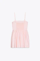 FLORAL POPLIN DRESS