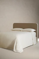 STRIPED COTTON LINEN FLAT SHEET