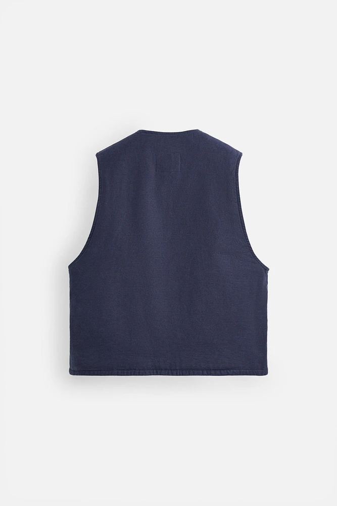RELAXED FIT DENIM VEST