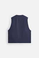 RELAXED FIT DENIM VEST