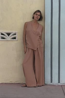 PANTALON FLUIDE À PINCES