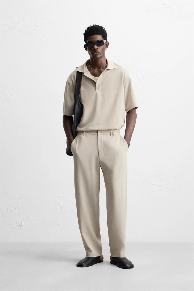 FLOWY POLO SHIRT