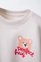 WARM AND COZY PRINT SWEATSHIRT