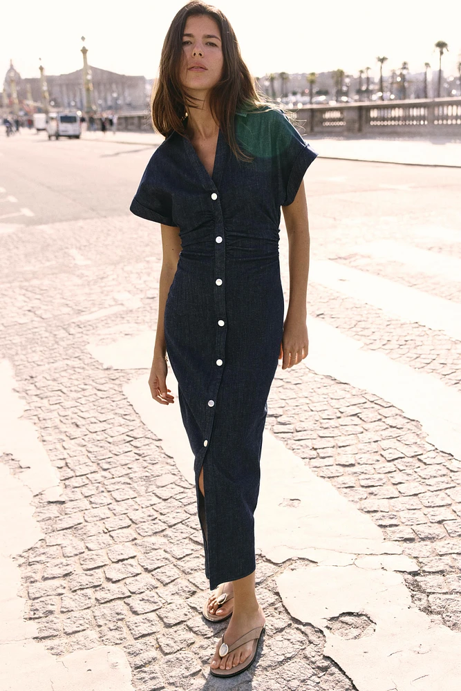 Z1975 DENIM MIDI DRESS